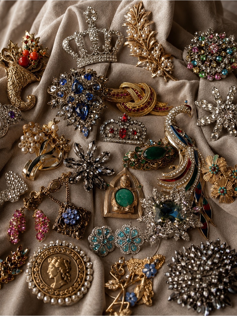 👑 Estate Sale Treasure Box™ | 1 LB Curated Vintage Jewelry Collection - Picture 6 of 10